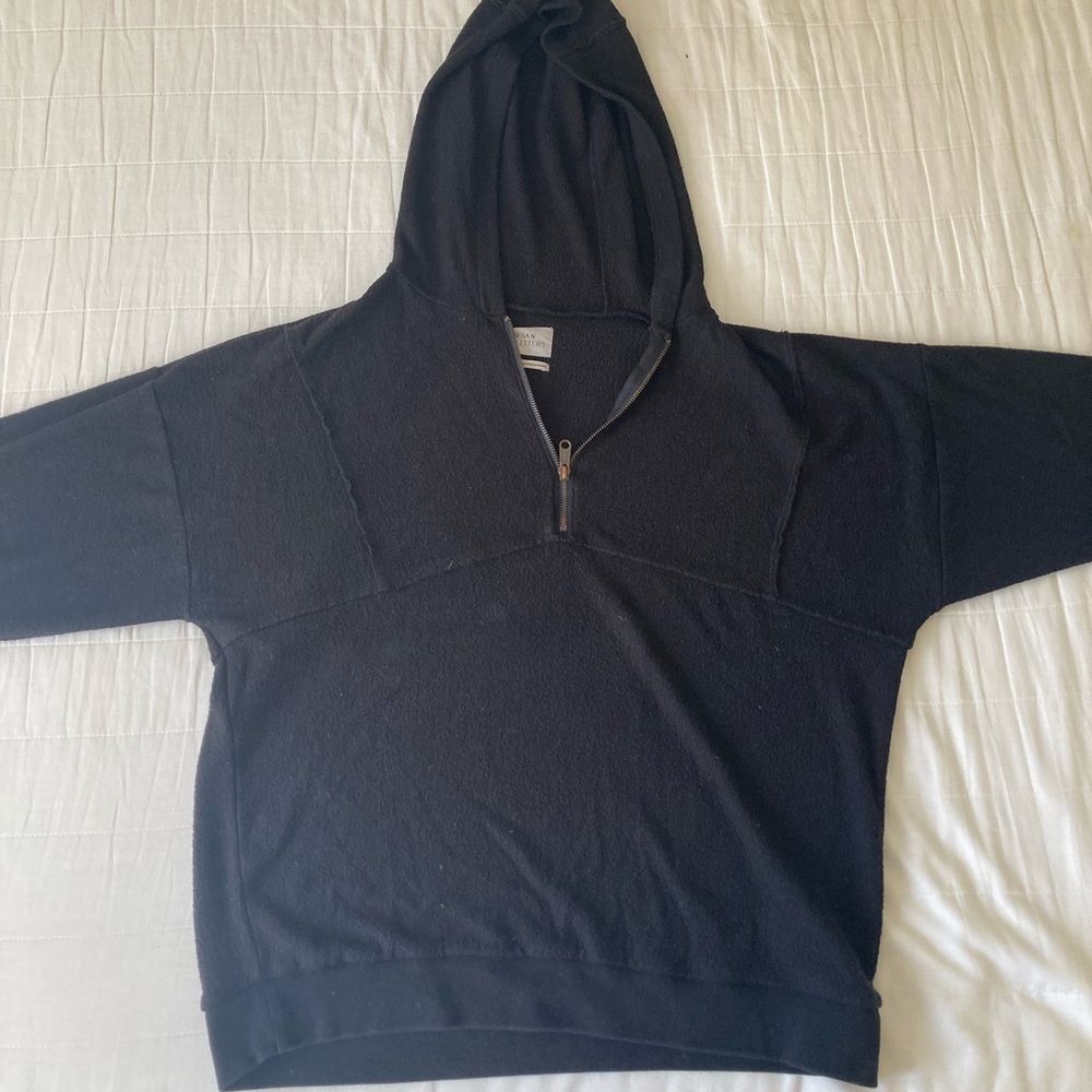 Urban Outfitters Black Quarter Zip Sweater